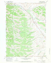 Bondurant Wyoming Historical topographic map, 1:24000 scale, 7.5 X 7.5 Minute, Year 1967