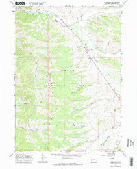 Bondurant Wyoming Historical topographic map, 1:24000 scale, 7.5 X 7.5 Minute, Year 1967