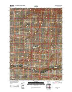 Bonneville Wyoming Historical topographic map, 1:24000 scale, 7.5 X 7.5 Minute, Year 2012