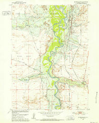 Bonneville SW Wyoming Historical topographic map, 1:24000 scale, 7.5 X 7.5 Minute, Year 1950