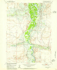 Bonneville SW Wyoming Historical topographic map, 1:24000 scale, 7.5 X 7.5 Minute, Year 1950
