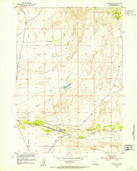 Bonneville Wyoming Historical topographic map, 1:24000 scale, 7.5 X 7.5 Minute, Year 1951