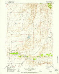 Bonneville Wyoming Historical topographic map, 1:24000 scale, 7.5 X 7.5 Minute, Year 1957