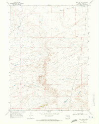Boot Heel SE Wyoming Historical topographic map, 1:24000 scale, 7.5 X 7.5 Minute, Year 1968
