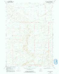Boot Heel SE Wyoming Historical topographic map, 1:24000 scale, 7.5 X 7.5 Minute, Year 1968