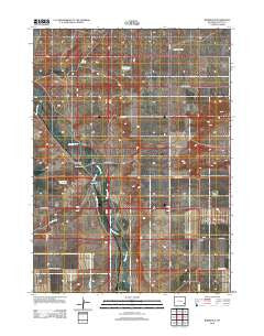 Bordeaux Wyoming Historical topographic map, 1:24000 scale, 7.5 X 7.5 Minute, Year 2012