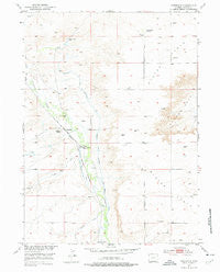 Bordeaux Wyoming Historical topographic map, 1:24000 scale, 7.5 X 7.5 Minute, Year 1953
