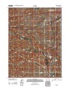 Borie Wyoming Historical topographic map, 1:24000 scale, 7.5 X 7.5 Minute, Year 2012