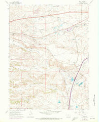 Borie Wyoming Historical topographic map, 1:24000 scale, 7.5 X 7.5 Minute, Year 1961