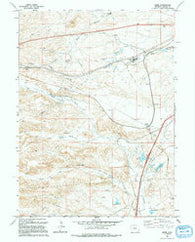 Borie Wyoming Historical topographic map, 1:24000 scale, 7.5 X 7.5 Minute, Year 1994