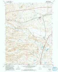 Borie Wyoming Historical topographic map, 1:24000 scale, 7.5 X 7.5 Minute, Year 1994
