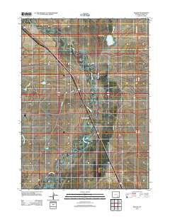 Bosler Wyoming Historical topographic map, 1:24000 scale, 7.5 X 7.5 Minute, Year 2012