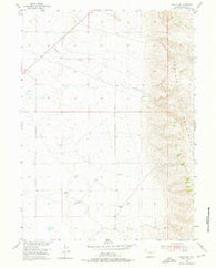 Bosler SE Wyoming Historical topographic map, 1:24000 scale, 7.5 X 7.5 Minute, Year 1955