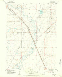 Bosler Wyoming Historical topographic map, 1:24000 scale, 7.5 X 7.5 Minute, Year 1955