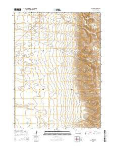 Bosler SE Wyoming Current topographic map, 1:24000 scale, 7.5 X 7.5 Minute, Year 2015