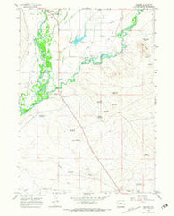 Boulder Wyoming Historical topographic map, 1:24000 scale, 7.5 X 7.5 Minute, Year 1964
