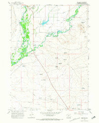 Boulder Wyoming Historical topographic map, 1:24000 scale, 7.5 X 7.5 Minute, Year 1964