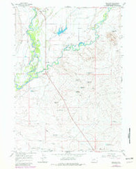 Boulder Wyoming Historical topographic map, 1:24000 scale, 7.5 X 7.5 Minute, Year 1964