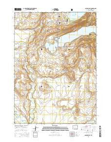Boulder Lake Wyoming Current topographic map, 1:24000 scale, 7.5 X 7.5 Minute, Year 2015