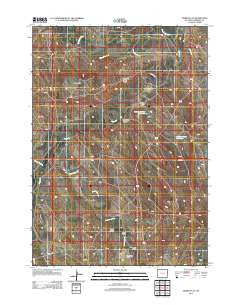 Bowen Flat Wyoming Historical topographic map, 1:24000 scale, 7.5 X 7.5 Minute, Year 2012