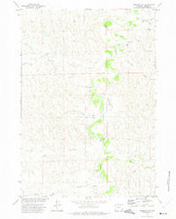 Bowman Flat Wyoming Historical topographic map, 1:24000 scale, 7.5 X 7.5 Minute, Year 1972