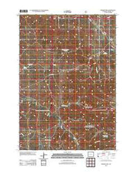 Bowman Hill Wyoming Historical topographic map, 1:24000 scale, 7.5 X 7.5 Minute, Year 2012