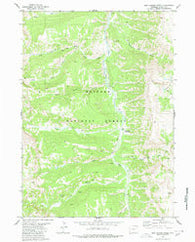 Box Canyon Creek Wyoming Historical topographic map, 1:24000 scale, 7.5 X 7.5 Minute, Year 1980