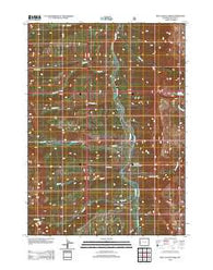 Box Canyon Creek Wyoming Historical topographic map, 1:24000 scale, 7.5 X 7.5 Minute, Year 2012