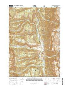 Box Canyon Creek Wyoming Current topographic map, 1:24000 scale, 7.5 X 7.5 Minute, Year 2015