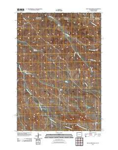 Box Elder Draw Wyoming Historical topographic map, 1:24000 scale, 7.5 X 7.5 Minute, Year 2011