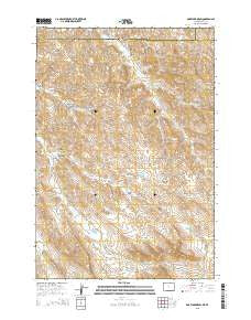 Box Elder Draw Wyoming Current topographic map, 1:24000 scale, 7.5 X 7.5 Minute, Year 2015