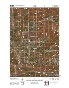 Boyd Ridge Wyoming Historical topographic map, 1:24000 scale, 7.5 X 7.5 Minute, Year 2012