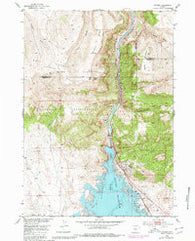 Boysen Wyoming Historical topographic map, 1:24000 scale, 7.5 X 7.5 Minute, Year 1951