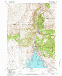 Boysen Wyoming Historical topographic map, 1:24000 scale, 7.5 X 7.5 Minute, Year 1951