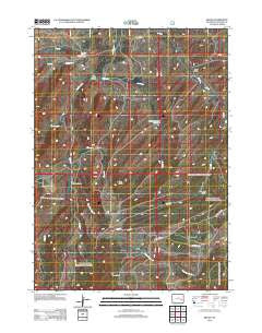 Braae Wyoming Historical topographic map, 1:24000 scale, 7.5 X 7.5 Minute, Year 2012