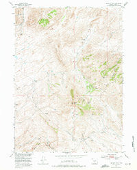 Bradley Peak Wyoming Historical topographic map, 1:24000 scale, 7.5 X 7.5 Minute, Year 1953