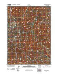 Bradley Peak Wyoming Historical topographic map, 1:24000 scale, 7.5 X 7.5 Minute, Year 2012