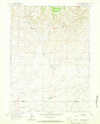 Brenton Springs Wyoming Historical topographic map, 1:24000 scale, 7.5 X 7.5 Minute, Year 1961