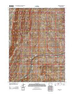 Bridger Wyoming Historical topographic map, 1:24000 scale, 7.5 X 7.5 Minute, Year 2012