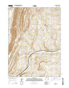 Bridger Wyoming Current topographic map, 1:24000 scale, 7.5 X 7.5 Minute, Year 2015