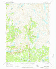 Bridger Lakes Wyoming Historical topographic map, 1:24000 scale, 7.5 X 7.5 Minute, Year 1968