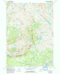 Bridger Lakes Wyoming Historical topographic map, 1:24000 scale, 7.5 X 7.5 Minute, Year 1968
