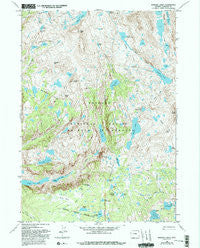 Bridger Lakes Wyoming Historical topographic map, 1:24000 scale, 7.5 X 7.5 Minute, Year 1968