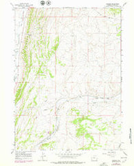 Bridger Wyoming Historical topographic map, 1:24000 scale, 7.5 X 7.5 Minute, Year 1965