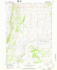 Bridger Wyoming Historical topographic map, 1:24000 scale, 7.5 X 7.5 Minute, Year 1965