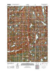 Bridger Lakes Wyoming Historical topographic map, 1:24000 scale, 7.5 X 7.5 Minute, Year 2012