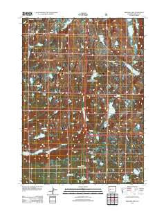 Bridger Lakes Wyoming Historical topographic map, 1:24000 scale, 7.5 X 7.5 Minute, Year 2012