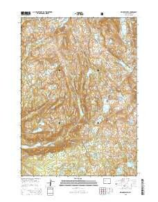 Bridger Lakes Wyoming Current topographic map, 1:24000 scale, 7.5 X 7.5 Minute, Year 2015