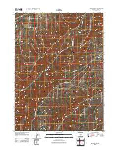Bridger Pass Wyoming Historical topographic map, 1:24000 scale, 7.5 X 7.5 Minute, Year 2012