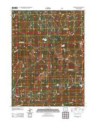Bridger Peak Wyoming Historical topographic map, 1:24000 scale, 7.5 X 7.5 Minute, Year 2012